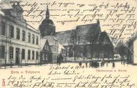 Süderstraße mit St. Nikolai Kirche vor über 100 Jahren