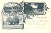 Postkarte von 1900, Villa Priess, Breitestraße, Süderstraße